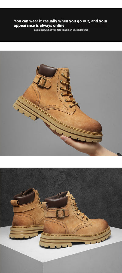 Botas Martin Hombre Estilo Británico Retro Otoño Invierno - Image 12