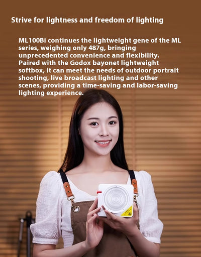 Luz de Relleno Profesional ML100Bi Alta Potencia King - Image 12