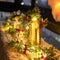 Guirnalda Navideña LED con Frutos Rojos y Hojas - Luz Féerica para Decoración