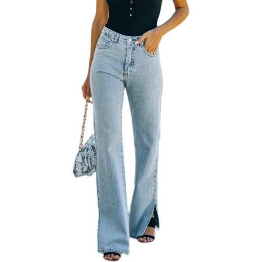 Pantalones de Moda con Aberturas Laterales y Largo Maxi - Image 7
