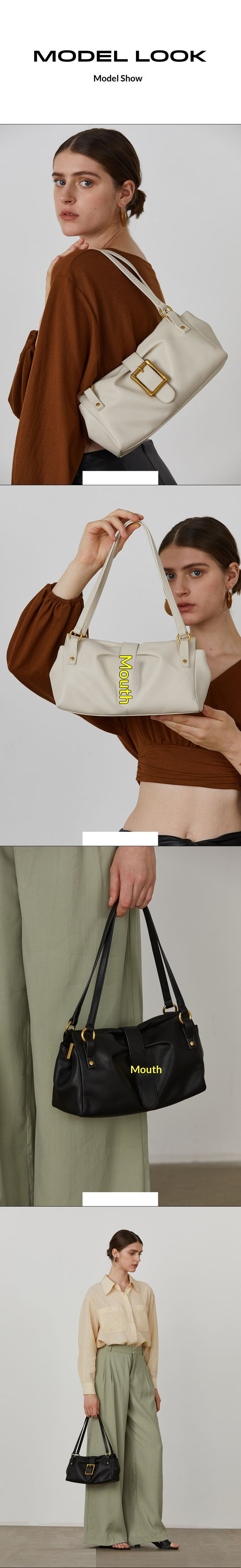 Bolso Tote Axilar de Cuero Genuino para Mujer - Image 10