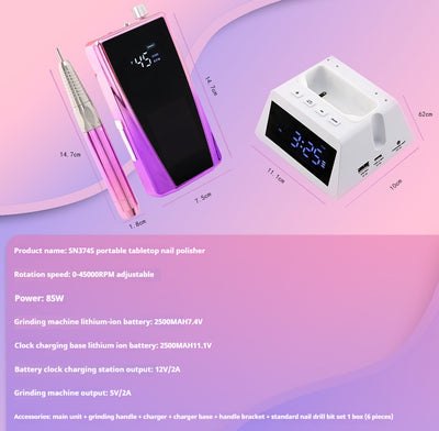 Pulidora de Uñas Inalámbrica Portátil con Batería Recargable - Image 7