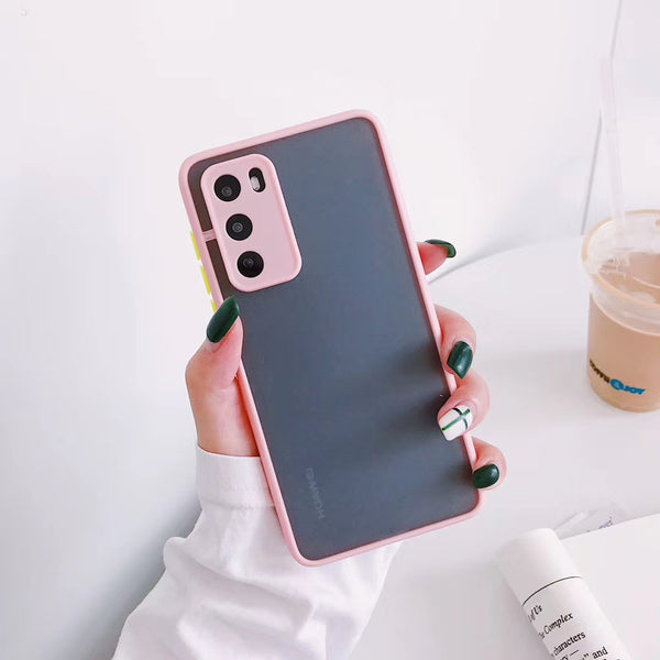 Funda Protectora Huawei con Bordes Reforzados y Diseño Bicolor