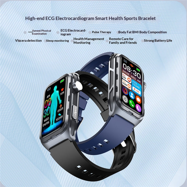 Pulsera Inteligente de Monitoreo Cardíaco, Presión Arterial y Sueño