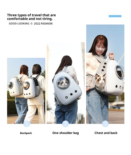 Mochila Transportadora Lateral para Gatos - Gran Capacidad - Image 19