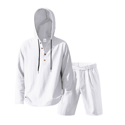 Traje de Lino Hombre Suelto y Transpirable - Image 20