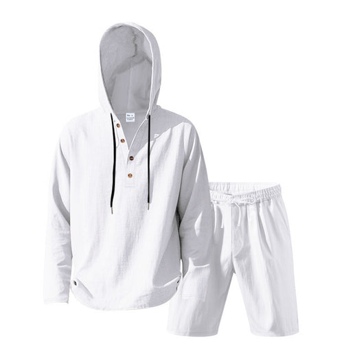 Traje de Lino Hombre Suelto y Transpirable - Image 20