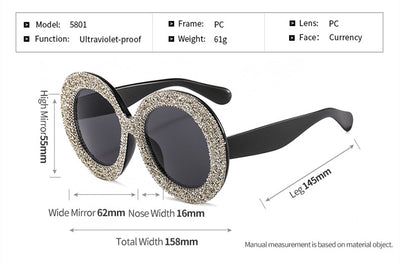 Gafas de Sol Artesanales con Diamantes Clásicas - Image 7