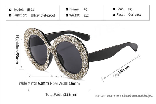 Gafas de Sol Artesanales con Diamantes Clásicas - Image 7