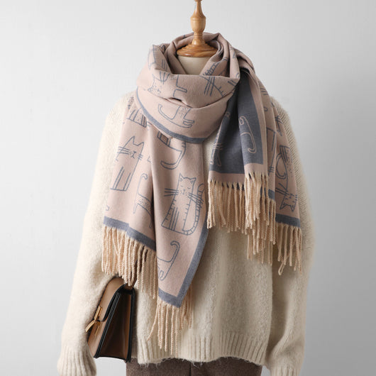 Pashmina Estampada de Protección Solar para Otoño e Invierno - Image 15