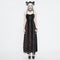 Vestido Gótico Vintage con Tirante Único para Mujer