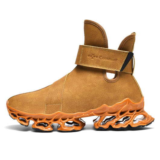 Bota de Trabajo para Hombre en Cuero con Caña Alta y Microfibra Aterciopelada - Image 8