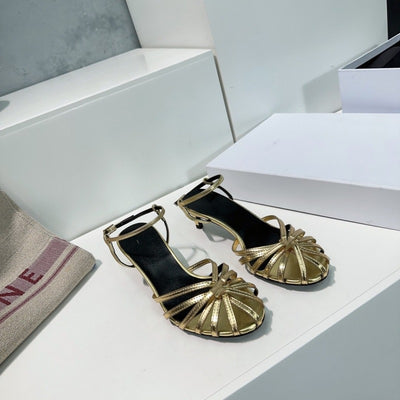 Sandalias Romanas Tejidas con Calado y Tacón Medio Vintage - Image 17