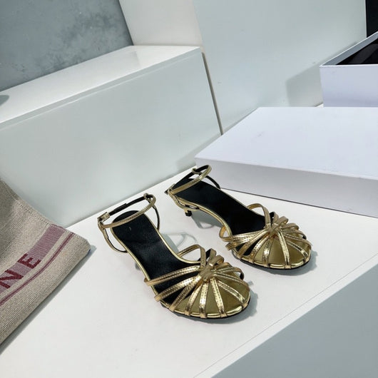 Sandalias Romanas Tejidas con Calado y Tacón Medio Vintage - Image 17