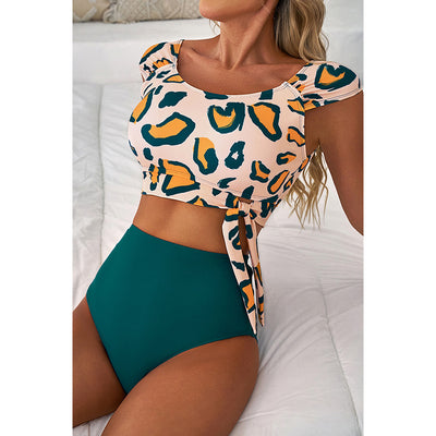 Bikini Cintura Alta con Corte Dividido para Mujer - Image 3