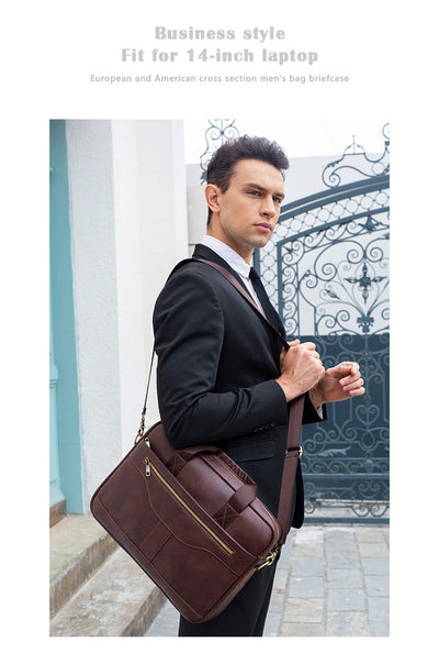 Maletín Ejecutivo de Cuero Genuino para Hombre - Image 6
