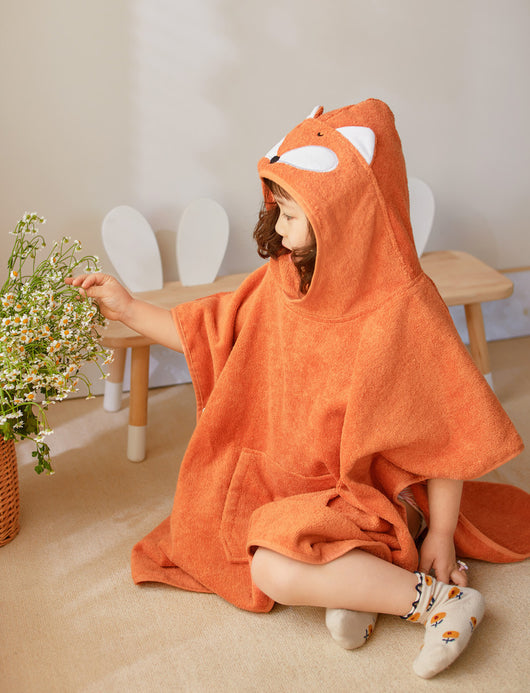 Bata Infantil con Capucha de Algodón Absorbente - Image 15