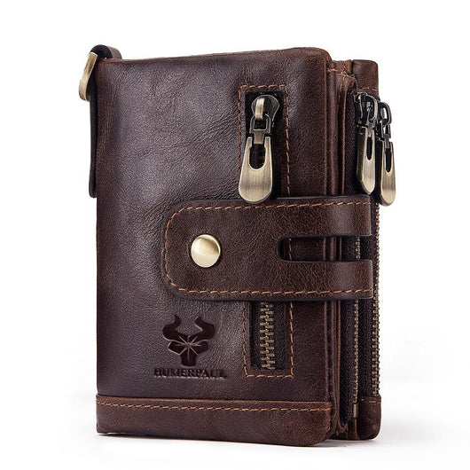 Billetera Retro de Cuero para Hombre con Múltiples Tarjetas y Protección RFID - Image 12