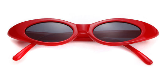 Clear frame cat eye sunglasses with bright yellow lenses, suitable for fashion wear and sun protection. - Image 20
