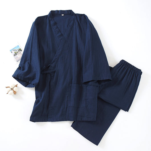 Pijama Hombre Pantalón Gasa Algodón Puro - Image 18