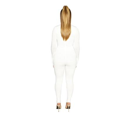 Jumpsuit Ajustado Elegante con Detalles Calados de Manga Larga - Image 13