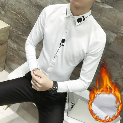 Camisa Casual Manga Larga Slim Fit Tendencia - Image 17