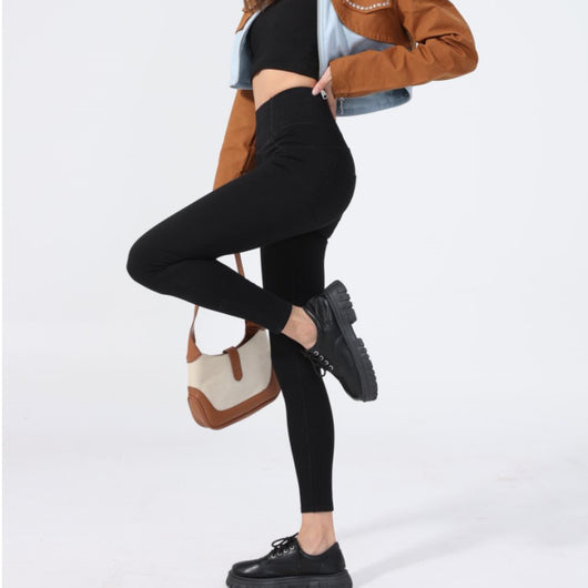 Pantalones Yoga Denim Ajustados Efecto Reductor para Mujer