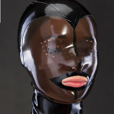 Máscara Facial de Látex Transparente Cobertura Total