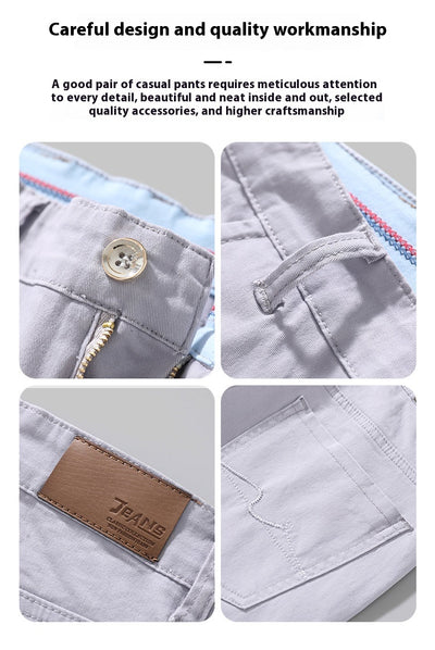 Pantalones de Vestir Elásticos Slim Fit con Cintura Ajustable - Image 9