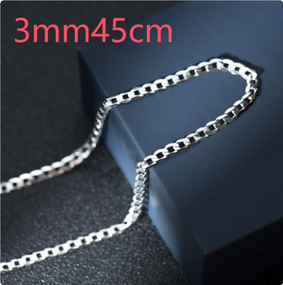 Cadena Cubana de Plata Esterlina S925 para Hombre - Collar Dominante de Clavícula - Image 13