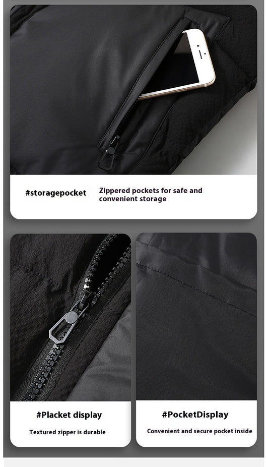 Chaleco de Invierno para Hombre con Capucha Desmontable - Image 22