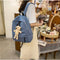 Mochila Canvas Mori Estilo Minimalista - Bolsa Escolar Versátil