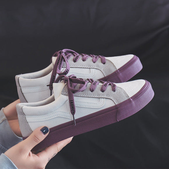 Zapatos de Lona Blancos para Mujer - Calzado Estudiantil