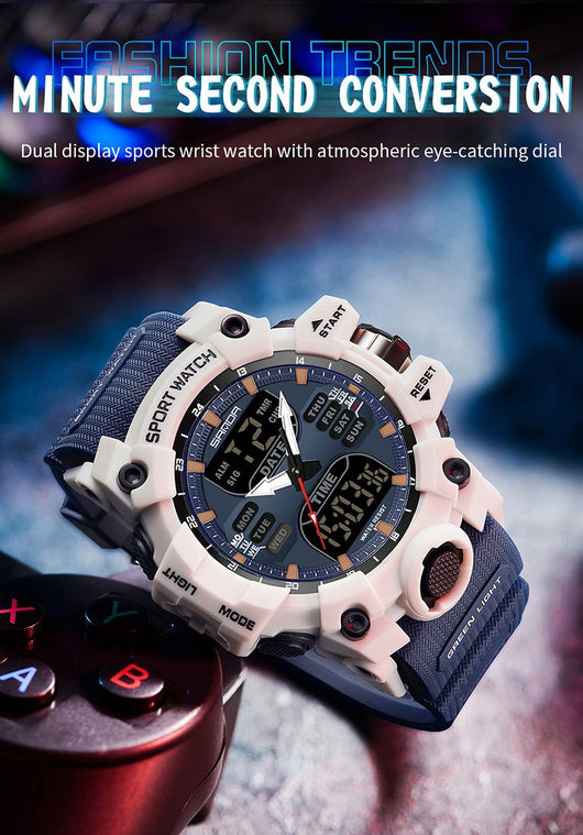 Reloj Inteligente Hombre Estilo Coreano Resistente al Agua y Golpes con Pantalla Transparente - Image 28