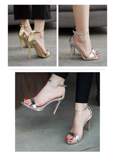 Zapatos de Novia Dorados y Plateados Talla Grande - Image 6