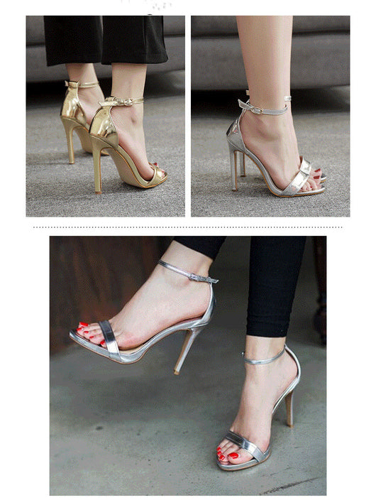 Zapatos de Novia Dorados y Plateados Talla Grande - Image 6