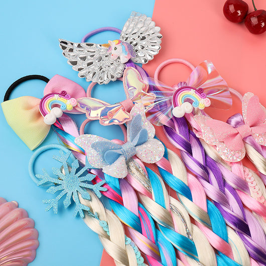 Elásticos de Cabello Infantiles con Moños de Colores Animados - Image 7