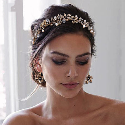 Banda para Cabello con Perlas de Agua Dulce y Diseño de Hoja - Image 7