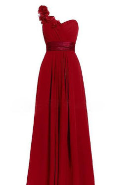 Vestido Largo Escotado con Cuello Diagonal Multicolor sin Mangas - Image 15