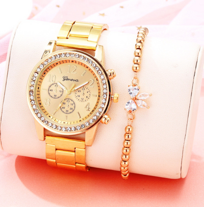 Reloj Pulsera de Diamantes con Correa de Acero Inoxidable - Image 7