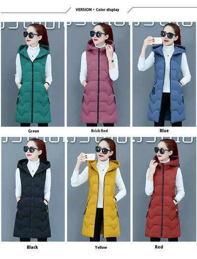 Chaleco Acolchado de Algodón para Mujer Talla Grande - Image 13