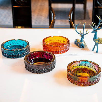 Cenicero de Vidrio Redondo Multicolor - Decoración Elegante - Image 16