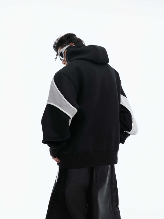Sudadera con Capucha y Costuras Reforzadas Bicolor - Image 15
