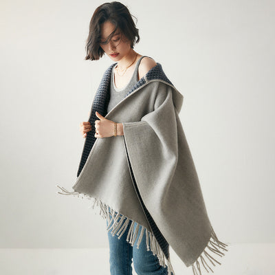 Capa Poncho con Capucha y Aislamiento de Aire Engrosado - Image 6