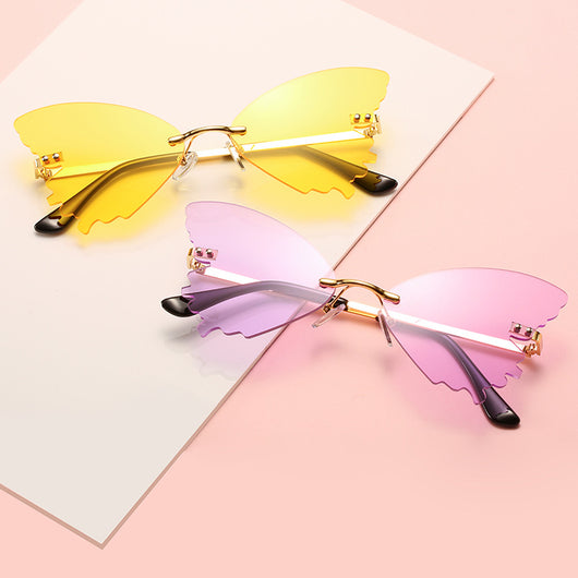 Gafas de Sol sin Marco Mariposa - Estilo Urbano y Diversión - Image 12