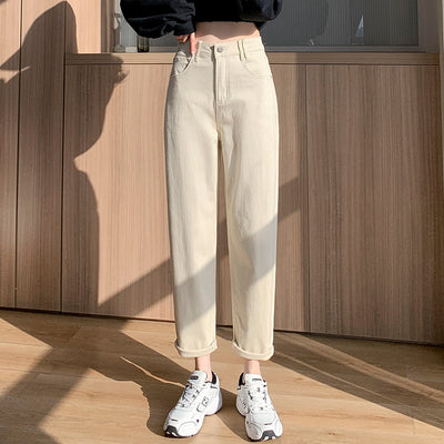 Pantalones Rectos Cintura Alta Slim Fit para Mujer - Image 4