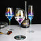 Copas de Vino Tinto Degradado Nórdico Cristal Colorido