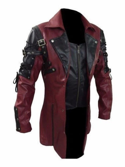 Chaqueta de Cuero para Motociclista Tallas Grandes Estilo Europeo y Americano - Image 4
