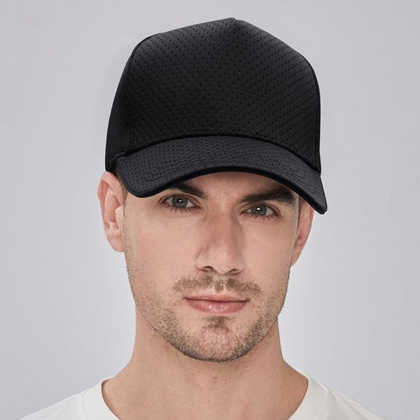 Gorra de Béisbol con Malla Transpirable y Corona Alta