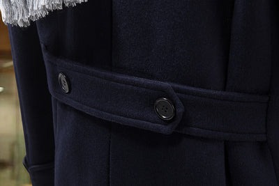 Abrigo de Lana Tipo Gabardina Doble Botonadura Slim Fit para Otoño e Invierno - Image 26
